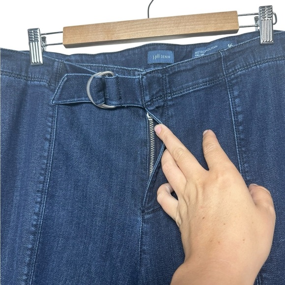 J. Jill | Metropolitan | Wide Full Leg Jean | Belted | Medium Wash | Womens 16 - Picture 5 of 7